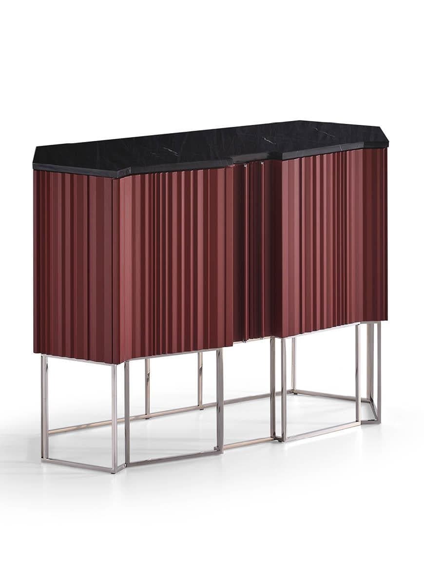 Vitrină Pentos, 127x50x90 cm