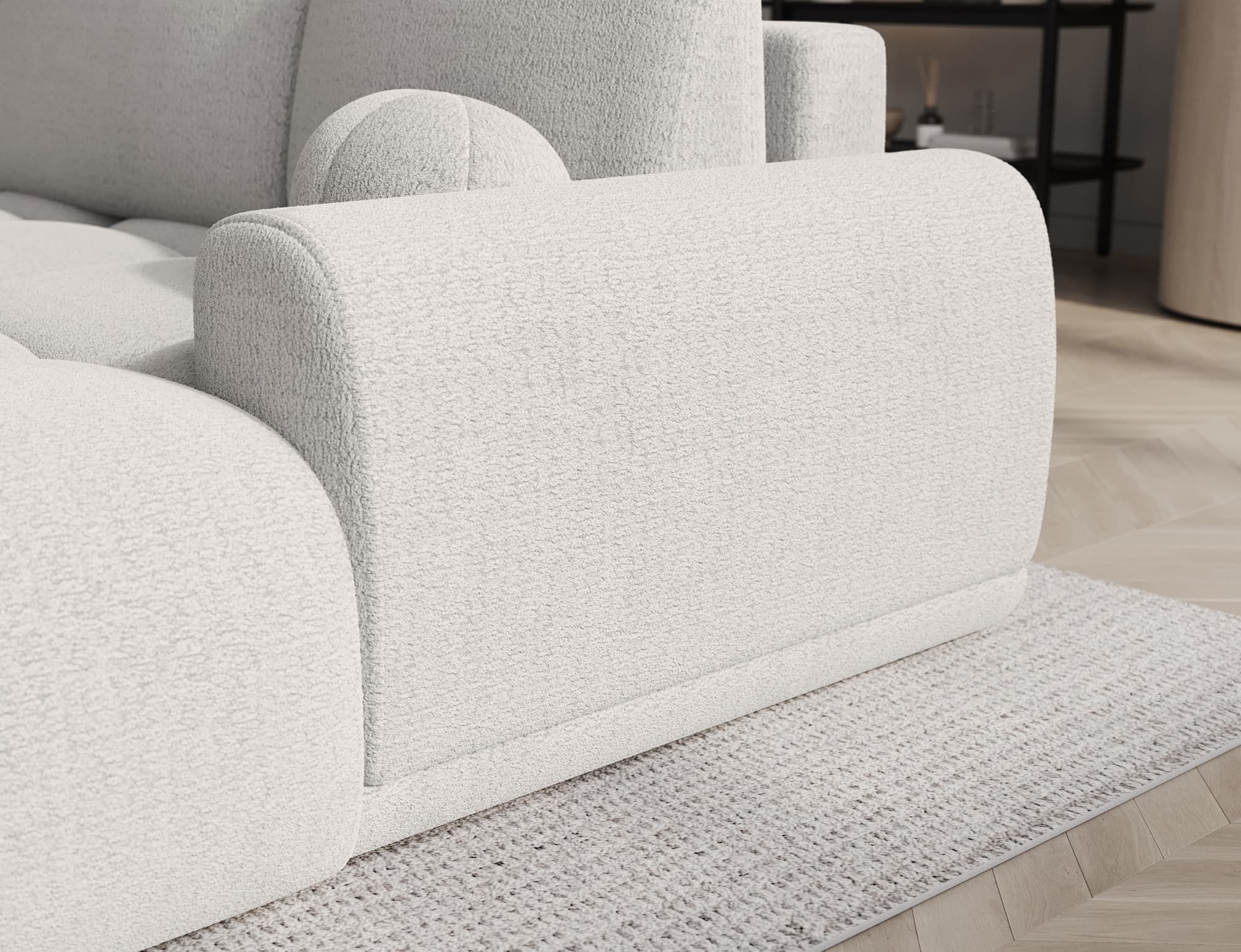 Colțar Vittario, Extensibil, 227x170 cm, Personalizabil din lemn masiv