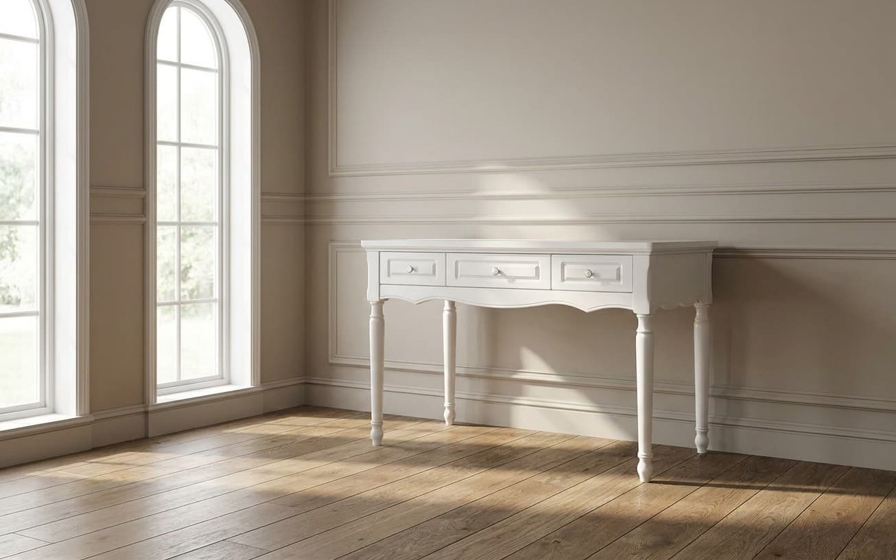 Birou Elizabeth, 120x60x79cm, Alb