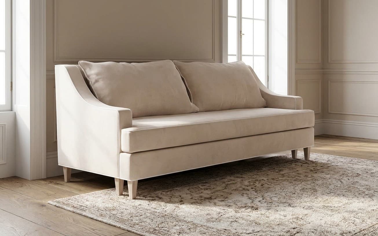 Canapea Extensibilă Elizabeth, 225x94cm, Crem