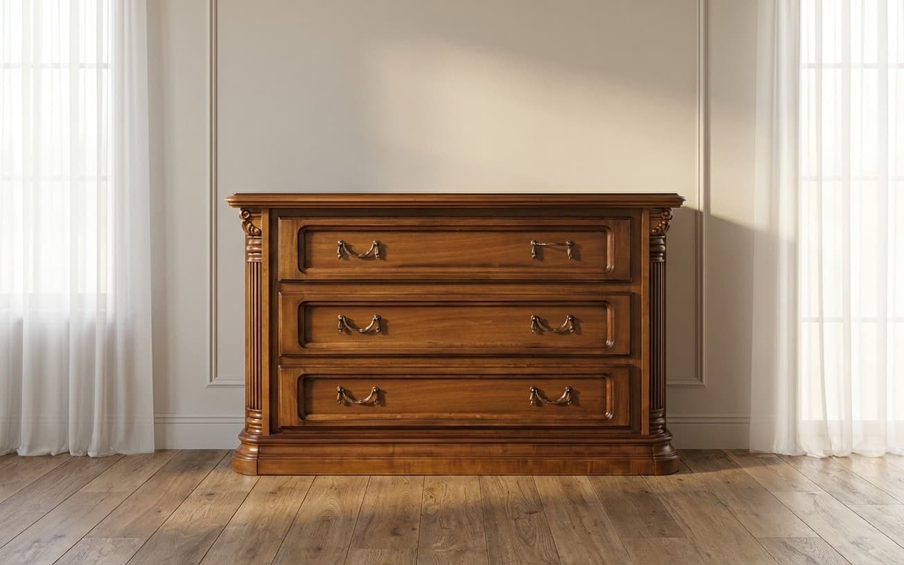 Comodă Briston, 126x50x78cm, Lemn Masiv
