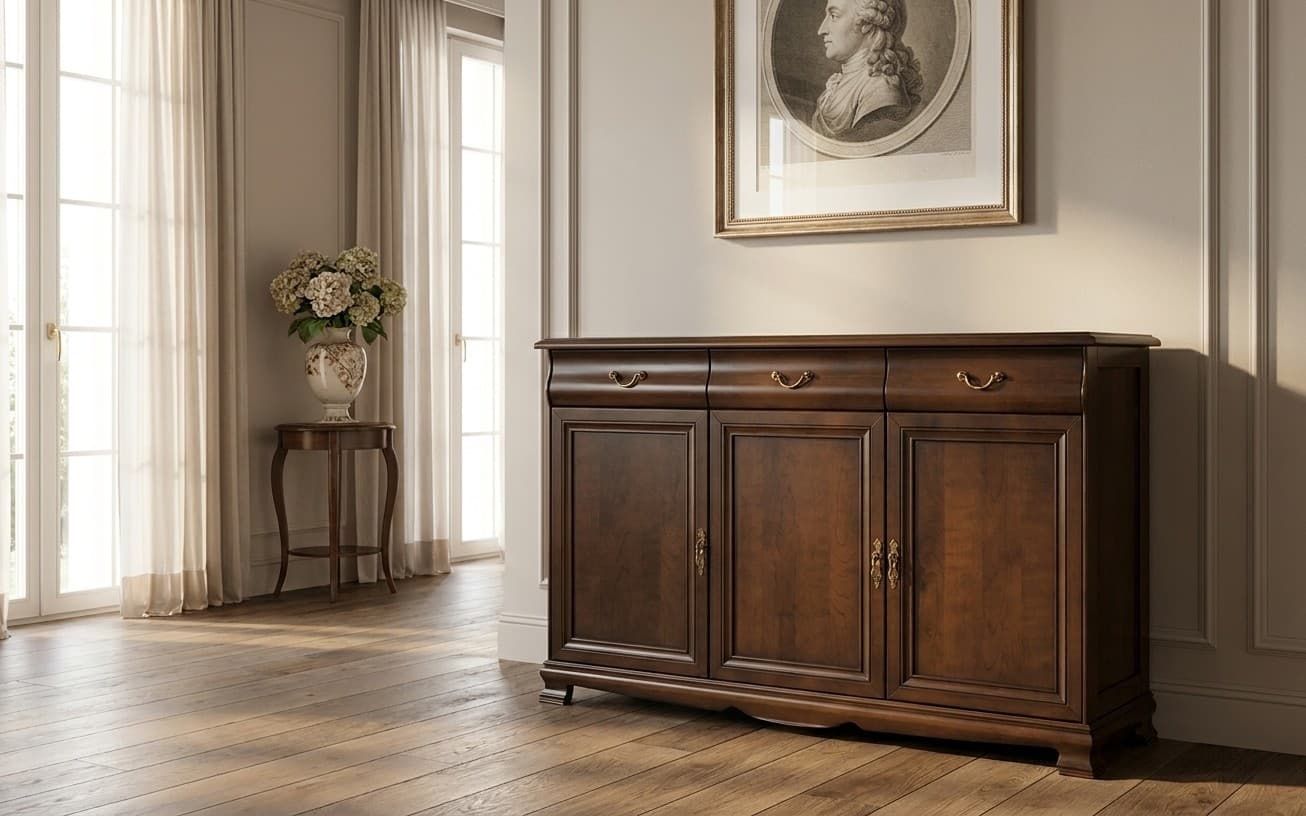 Comodă Harper, 159x46x103cm, Nuc