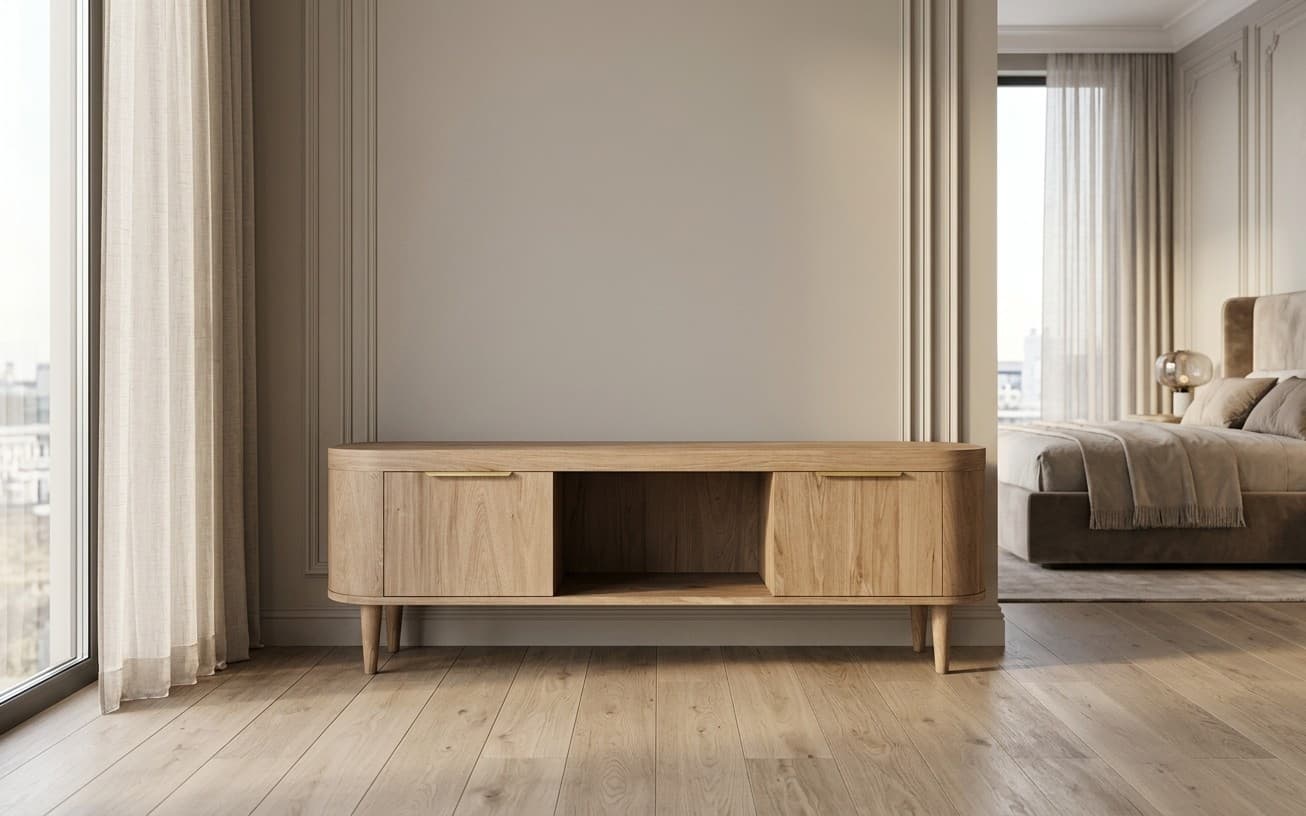 Comoda RoyalWood, Lemn Masiv, 139 x 50 x 77 cm