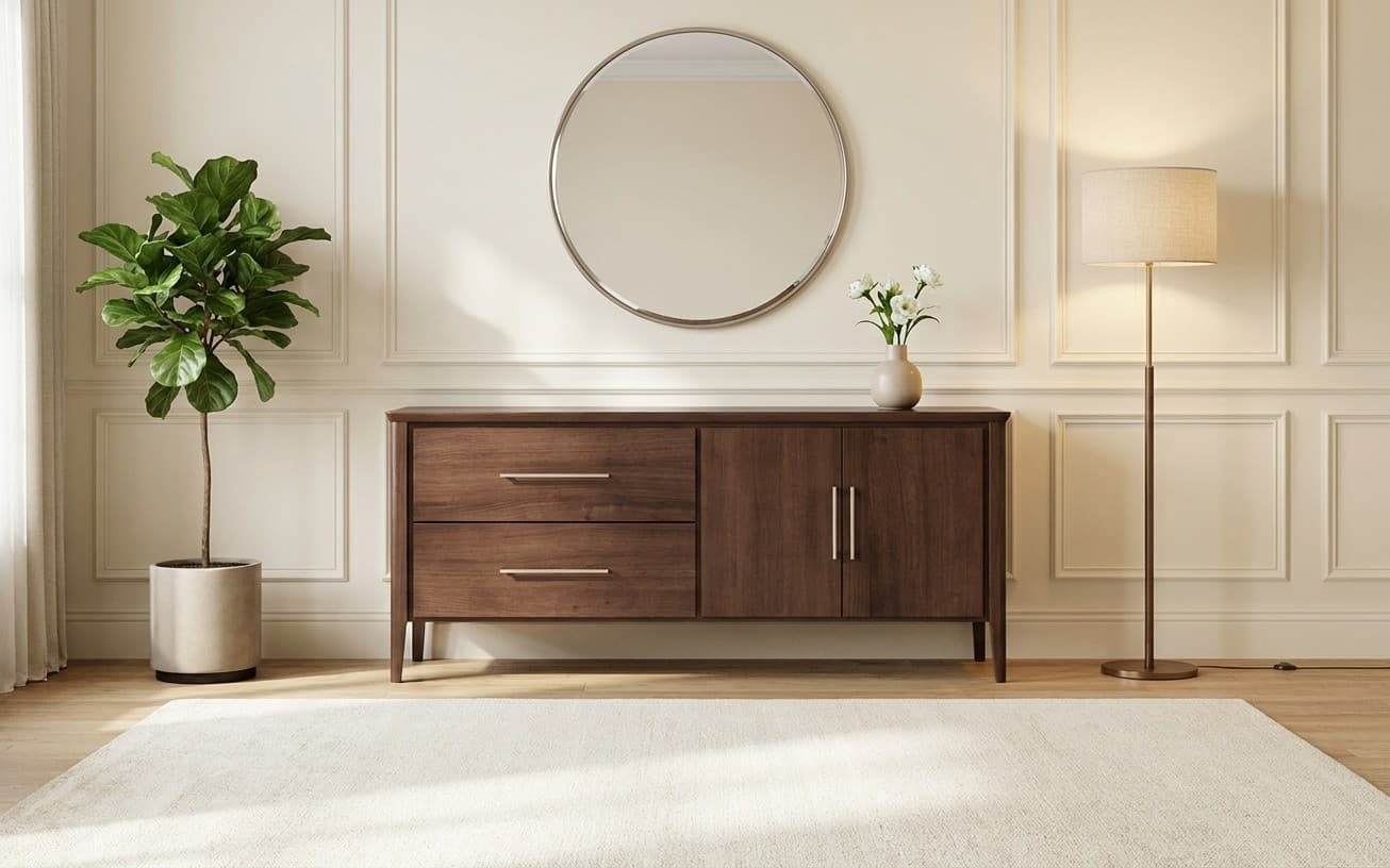 Bufet Selvawood, Lemn Masiv, 160x49,5x92,5 cm