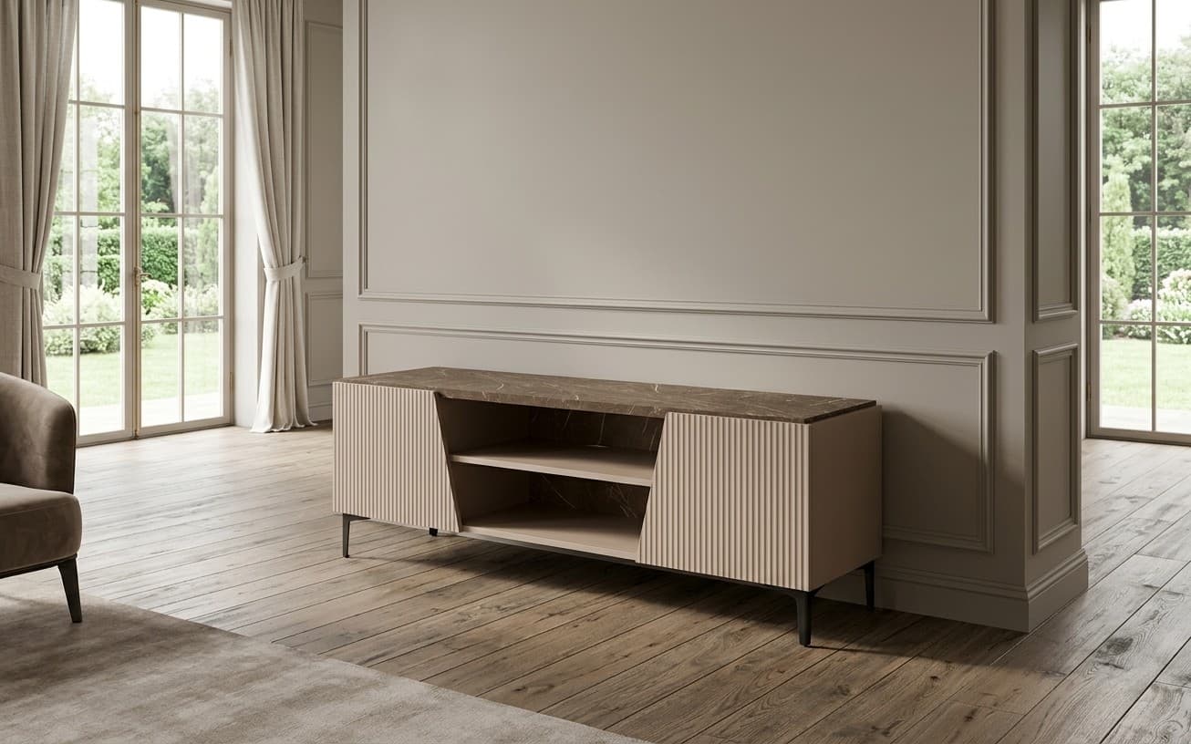 Comodă TV Fidia, 177,6x52x60,5 cm