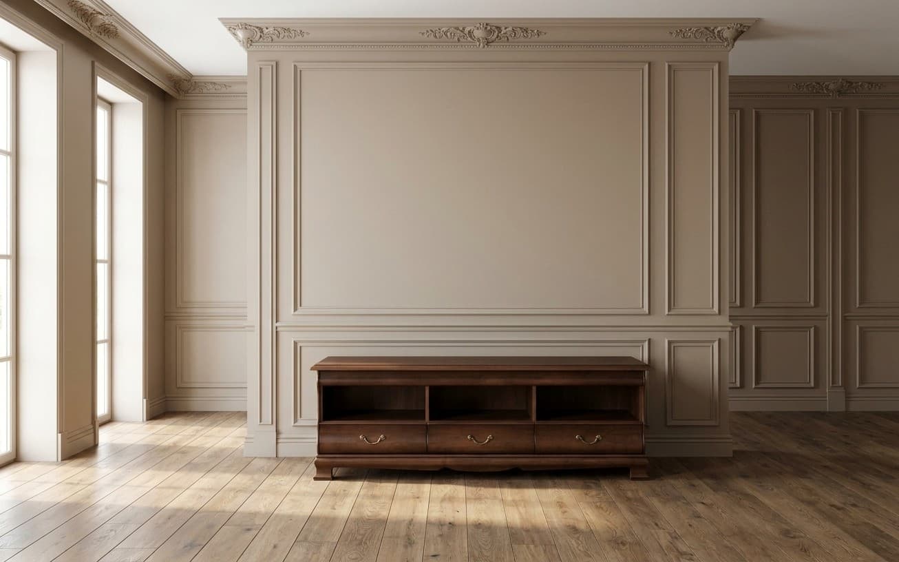 Comodă TV Harper, 159x46x57cm, Nuc