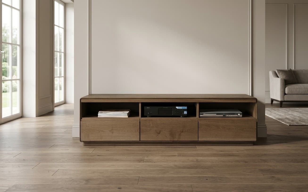 Comodă TV Serena, Stejar Masiv, 177x50x47cm