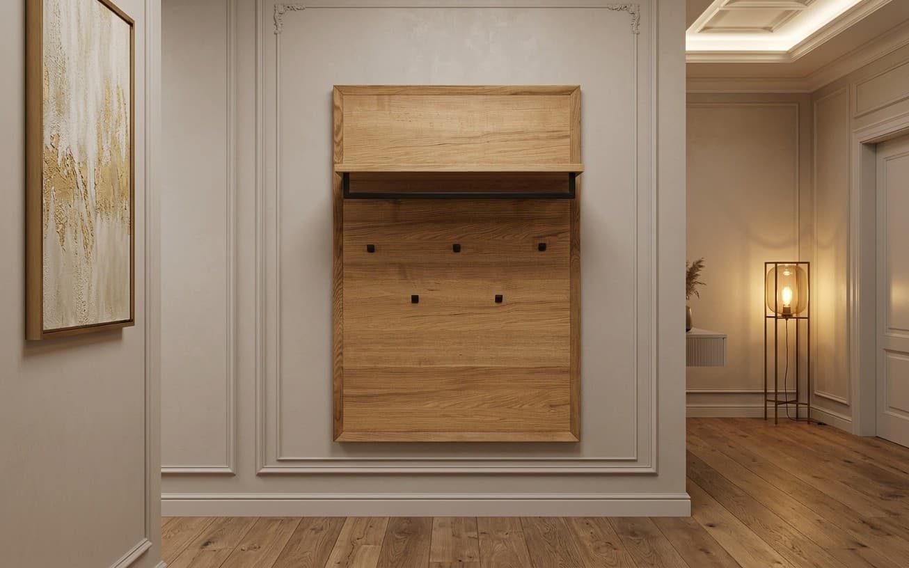 Cuier Sutton, Lemn Masiv, 85x30x120 cm