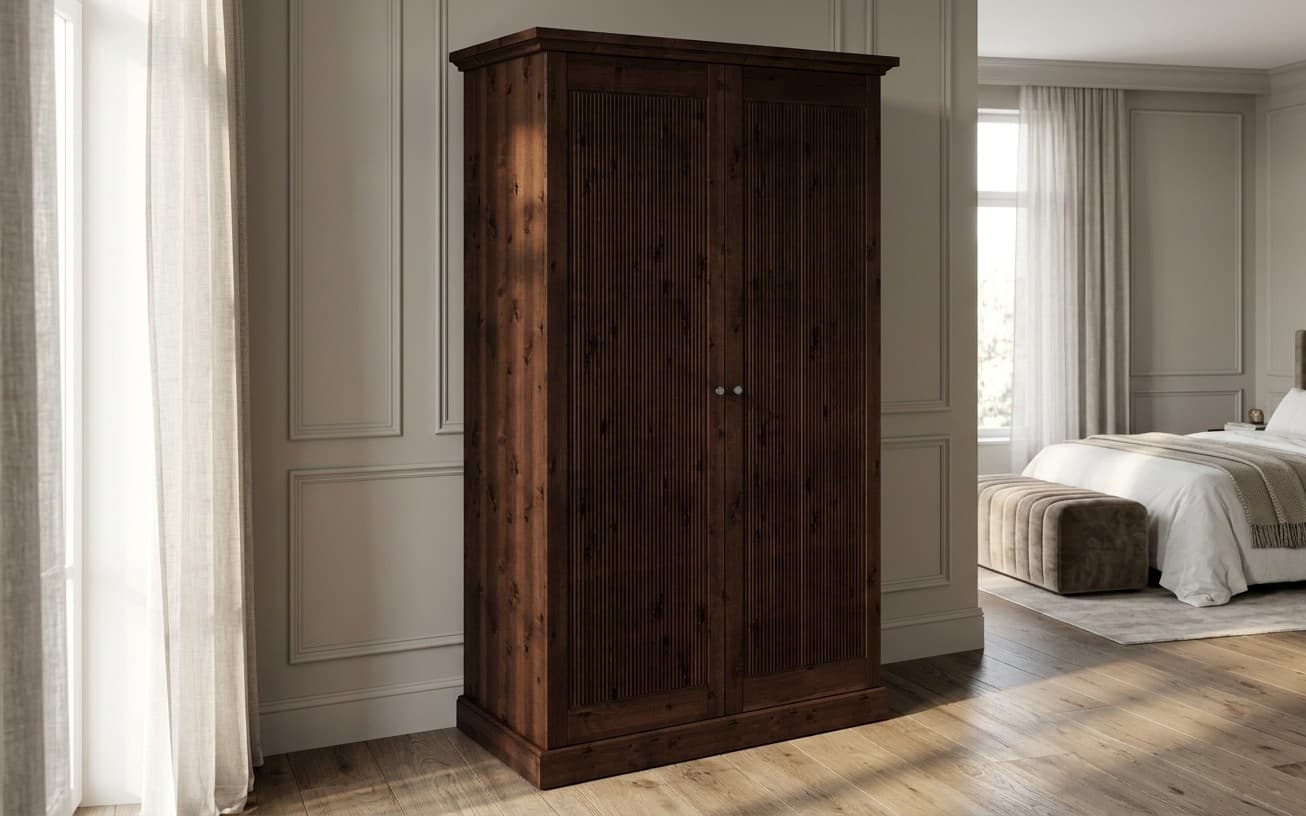 Dulap 2 usi Rosalia, Lemn Masiv, 129x63x213cm