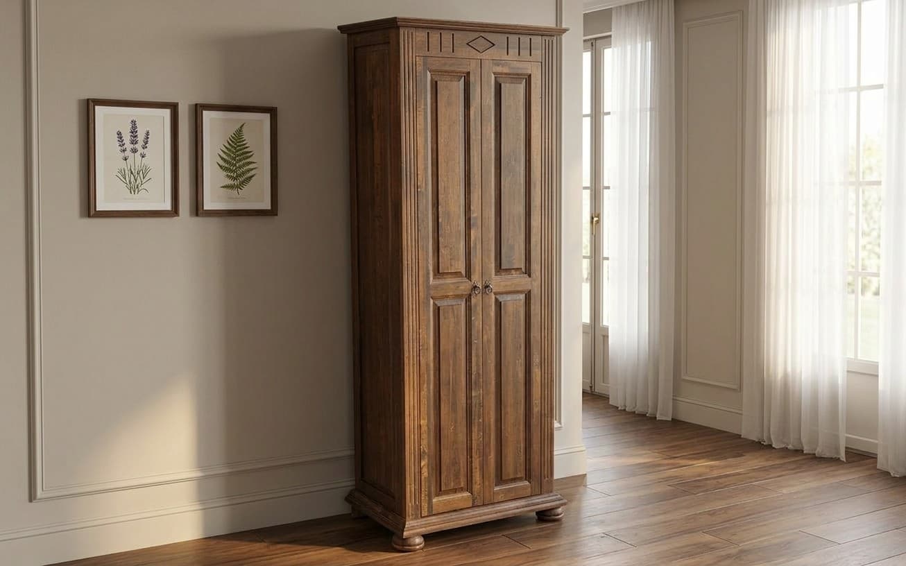 Dulap Hol Sonya, Lemn Masiv, 71x41x193cm, Maro