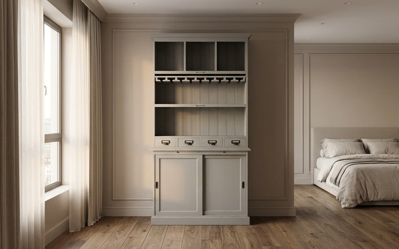 Dulap înalt Heritage, 100×34×210 cm
