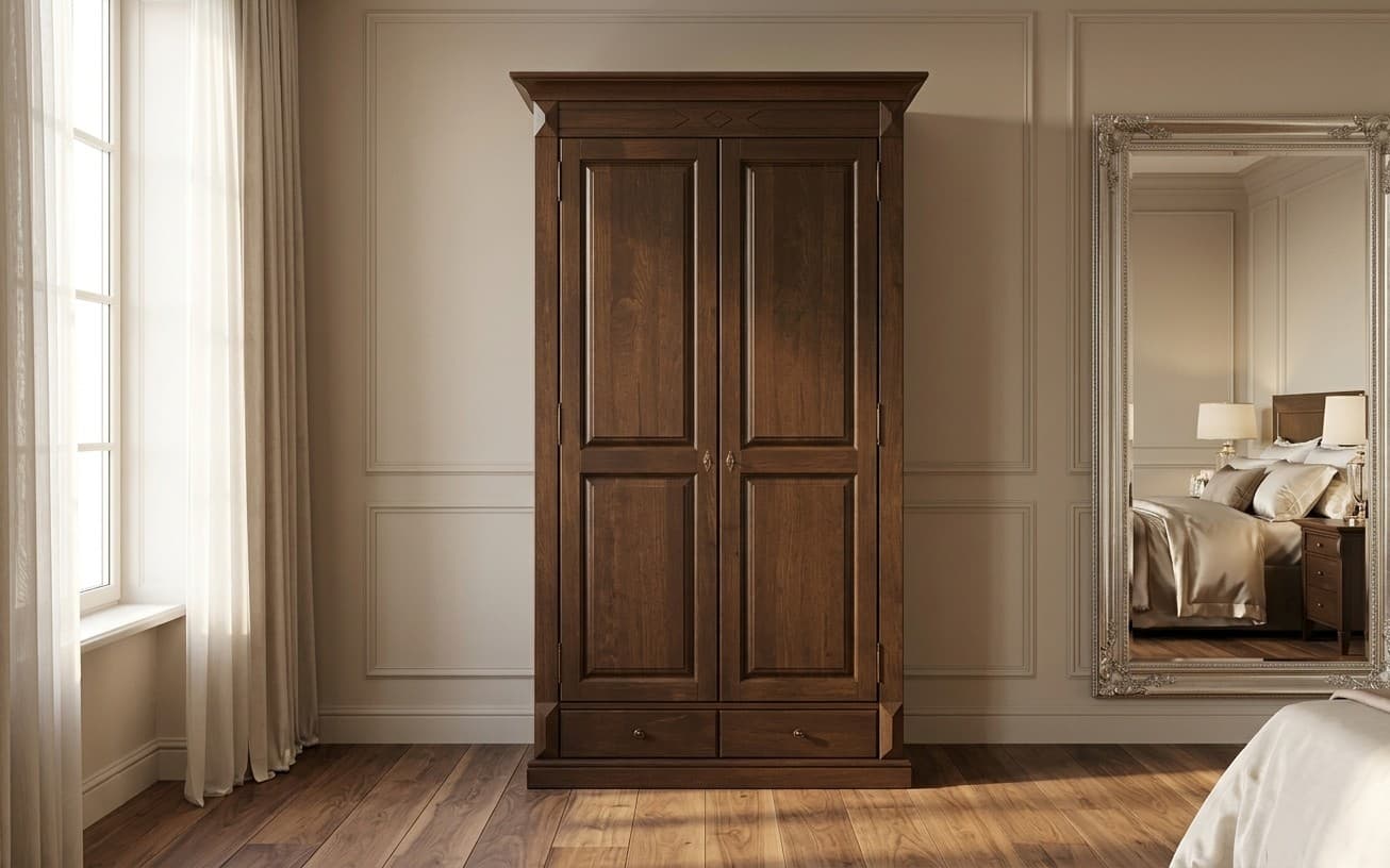 Dulap Lisa, Stejar masiv, 120x62x2040cm