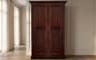 Dulap Preston 2 Usi, Lemn Masiv, Nuc, 113 x 61 x 207 cm