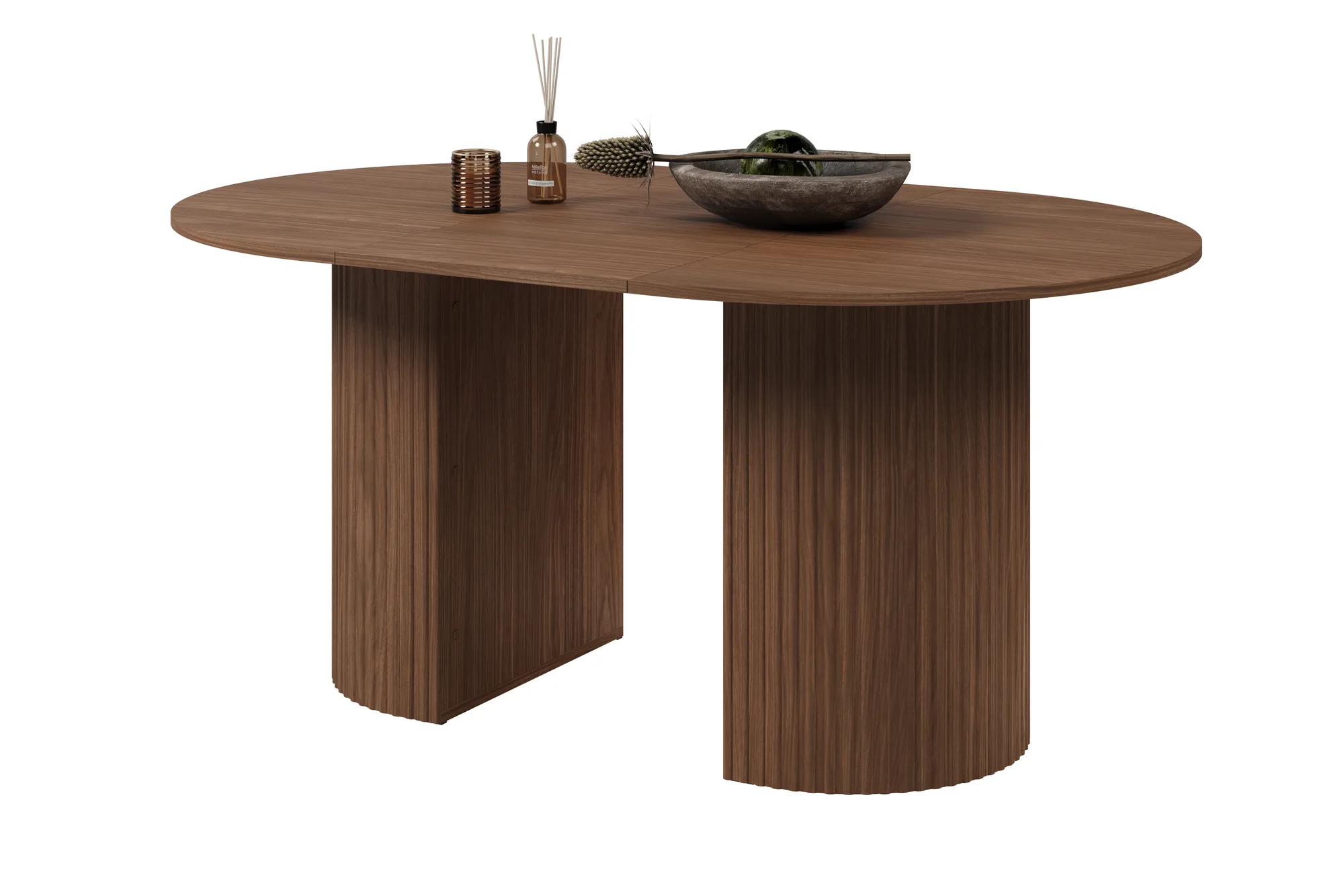 Masă extensibilă Cavo, 120-220x110x77 cm — nuc Lincoln