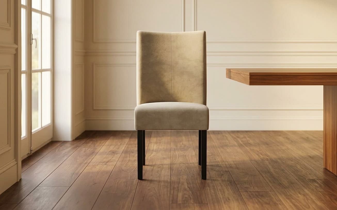 Scaun Cuprum tapițat, 55×46×90 cm