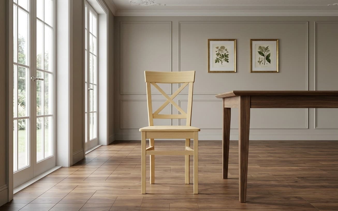 Scaun Henry din lemn masiv, 45×51×92,5 cm