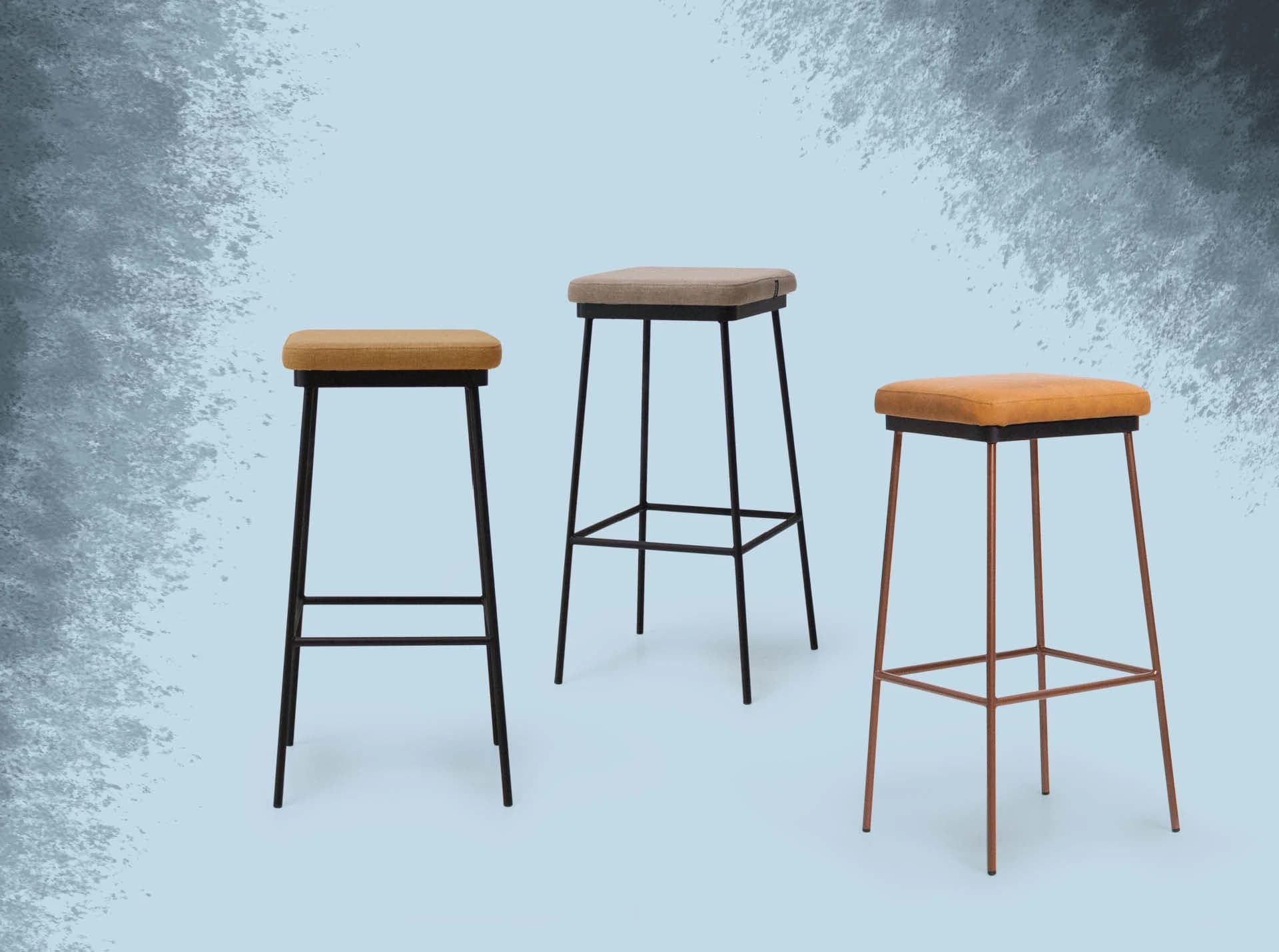 Scaun Bar Ainhoa, Cadru Metalic, Personalizabil