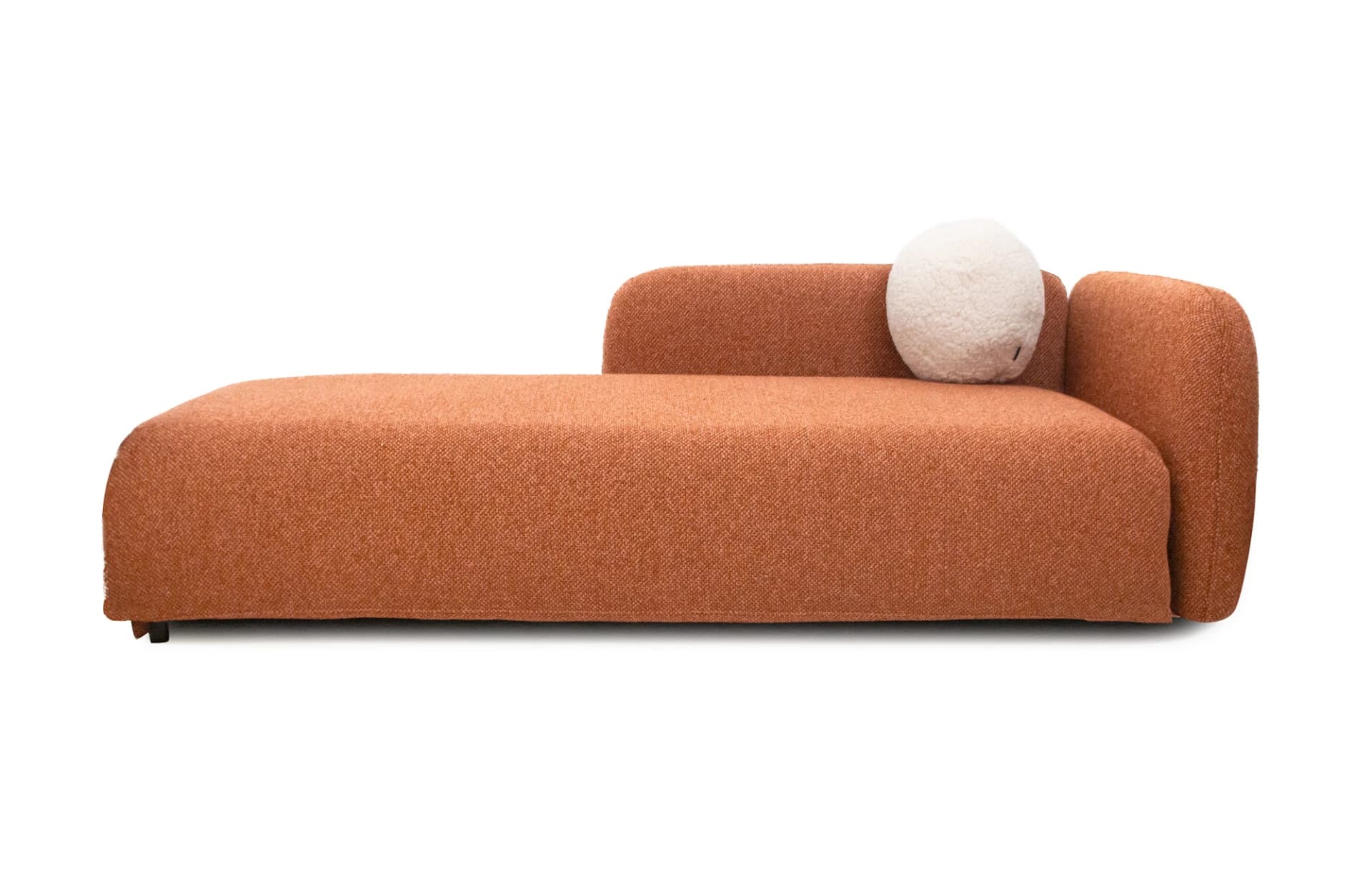 Canapea Extensibilă Cilia Chaiselongue, Personalizabilă din lemn masiv