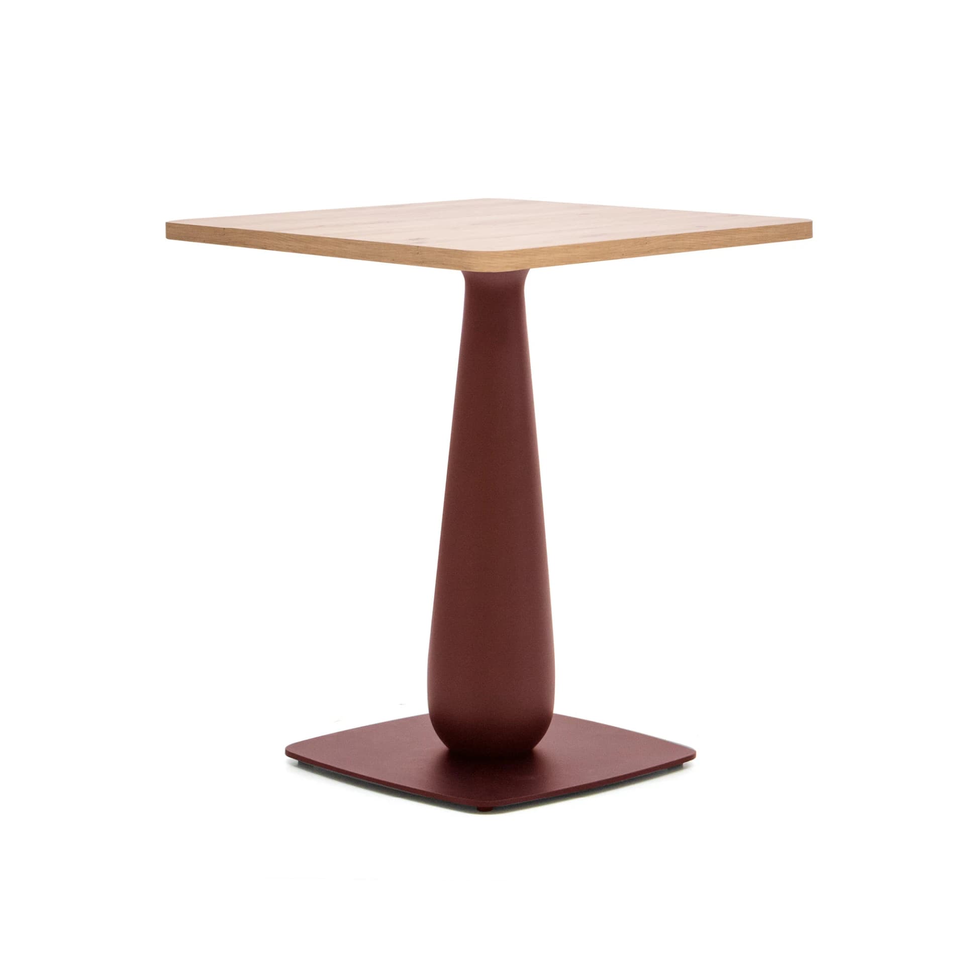 Masă Dining Drop, Coloană din Lemn, Personalizabilă din lemn masiv