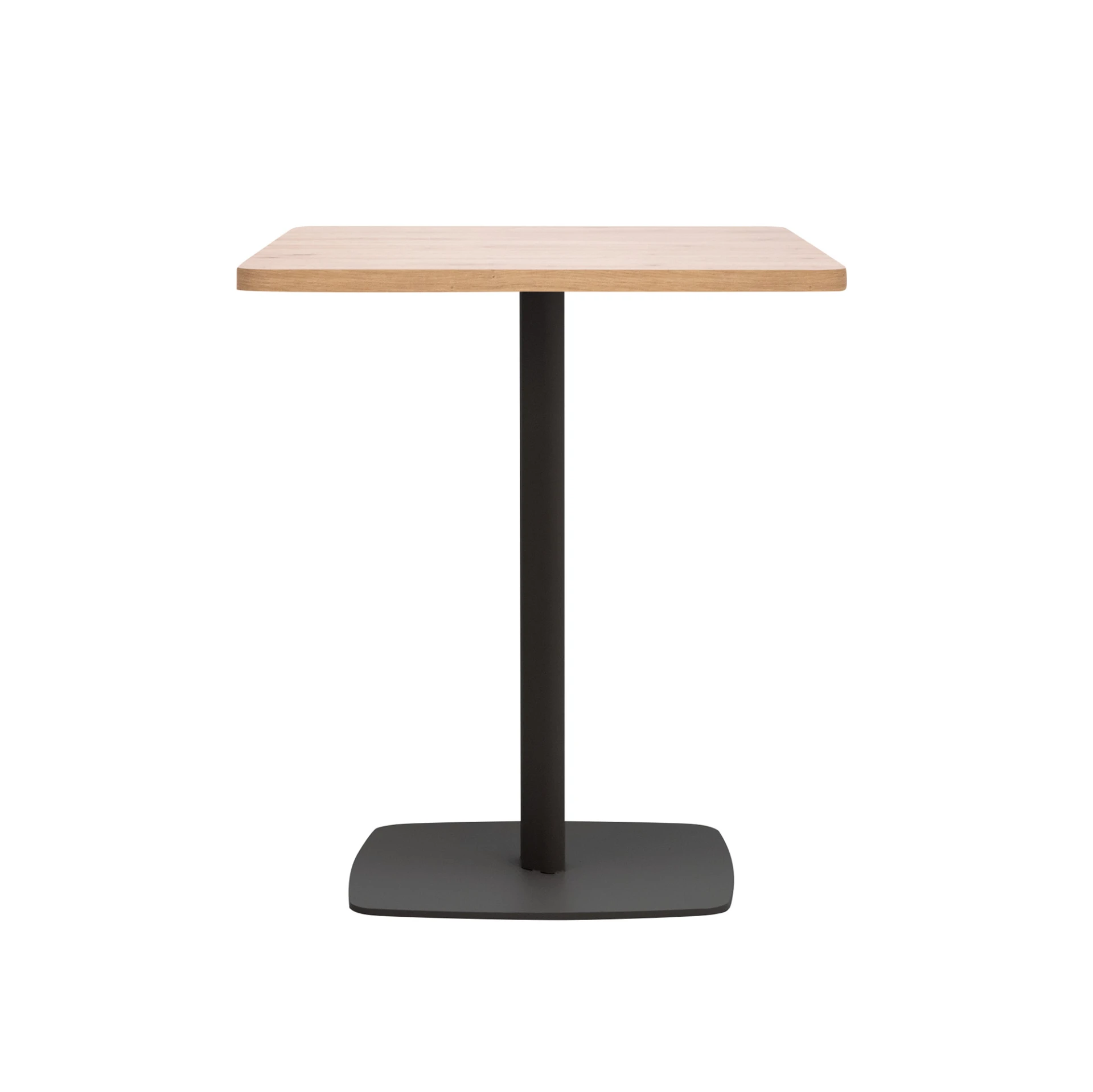 Masă Dining Oval, Metal Negru, Personalizabilă din lemn masiv