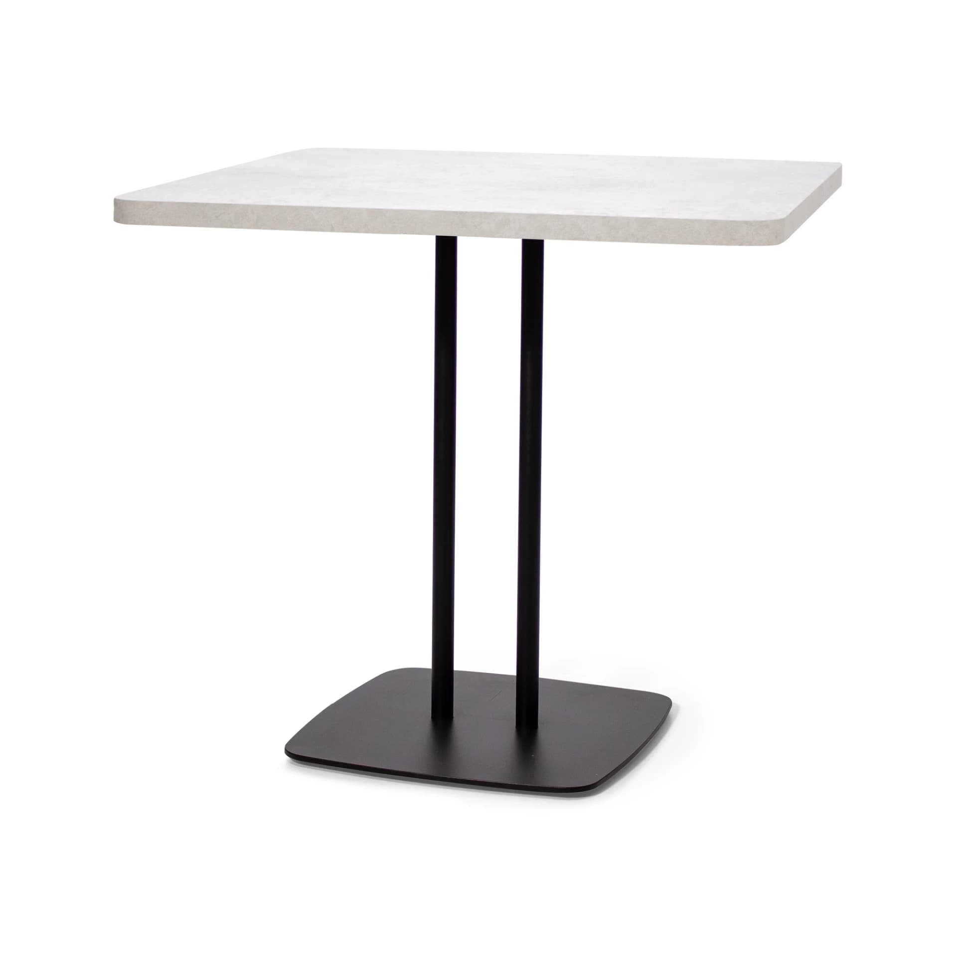 Masă Dining Bis, Metal Negru, Personalizabilă din lemn masiv