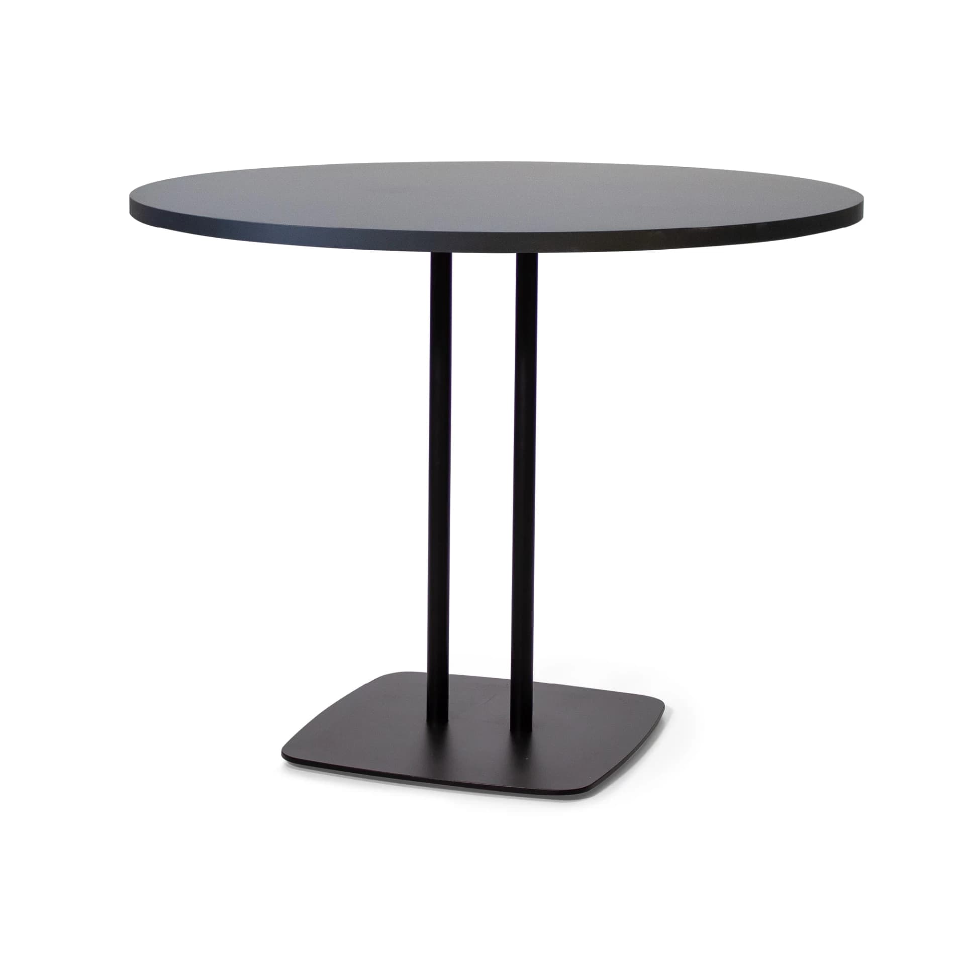 Masă Dining Bis, Metal Negru, Personalizabilă din lemn masiv