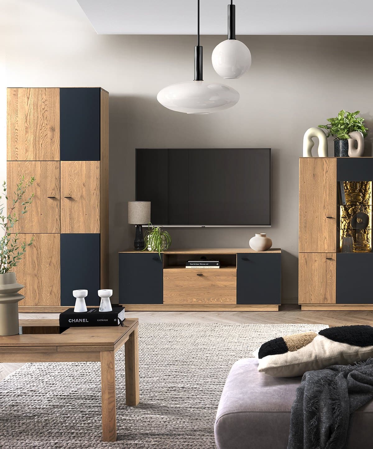 Set Living Modena, Stejar Masiv
