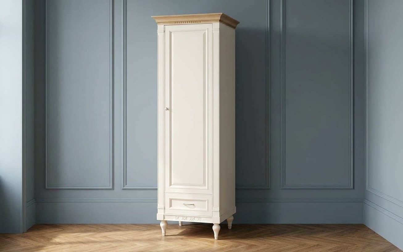 Dulap Provence, 73x64x210cm, Crem-Natur