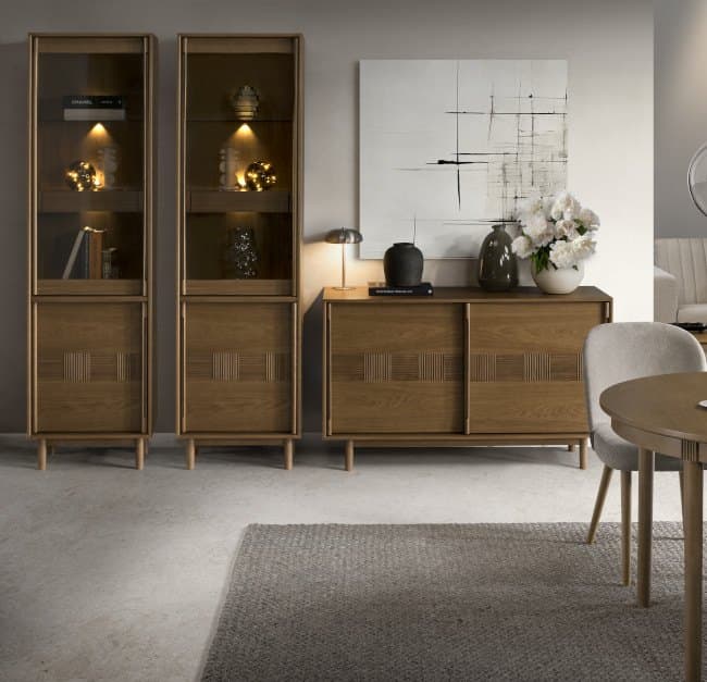 Set Living Ravenna, Lemn Masiv și Furnir Natural