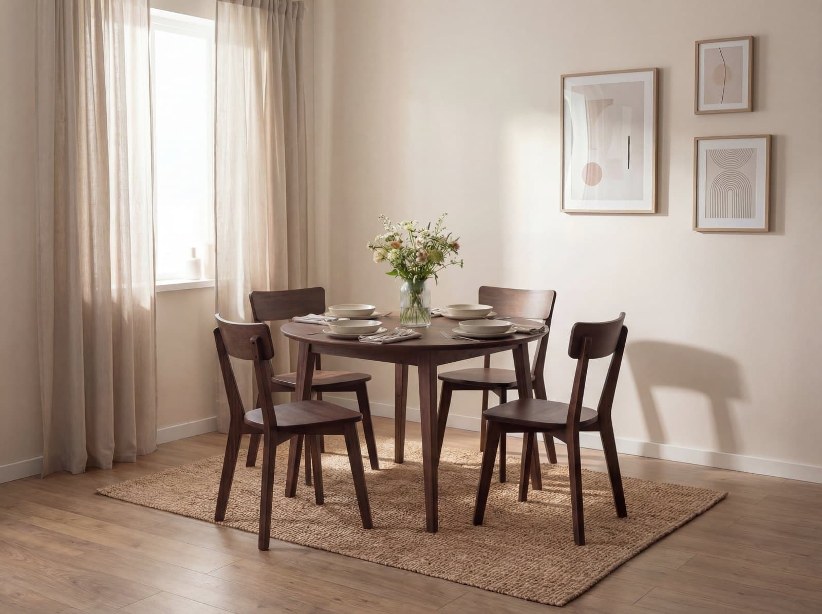 Scaun Gael, Stejar Masiv, Natur, Tabac sau Albit, 46,5 x 50 x H 85,5 cm