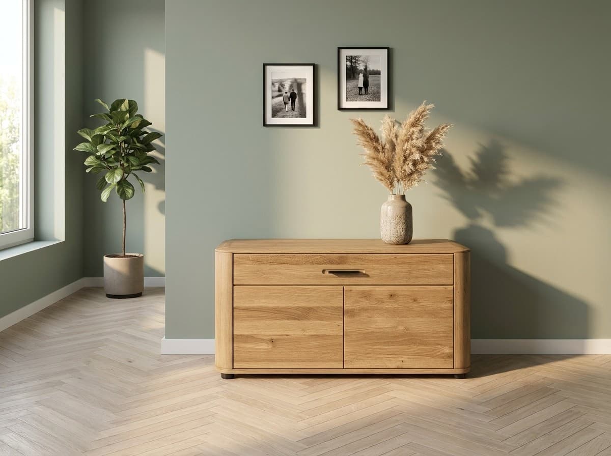 Pantofar Lugano, Stejar Masiv, 89x38x45 cm – în ambianță