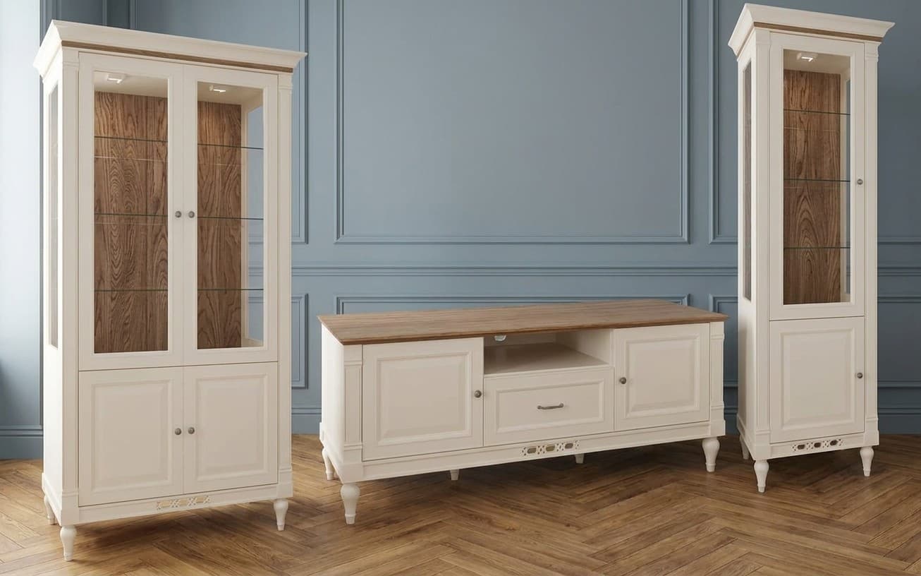 Set Living Provence, 3 Piese, Crem-Natur