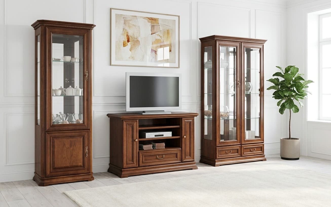 Set Living Ravino, Lemn Masiv, Nuc
