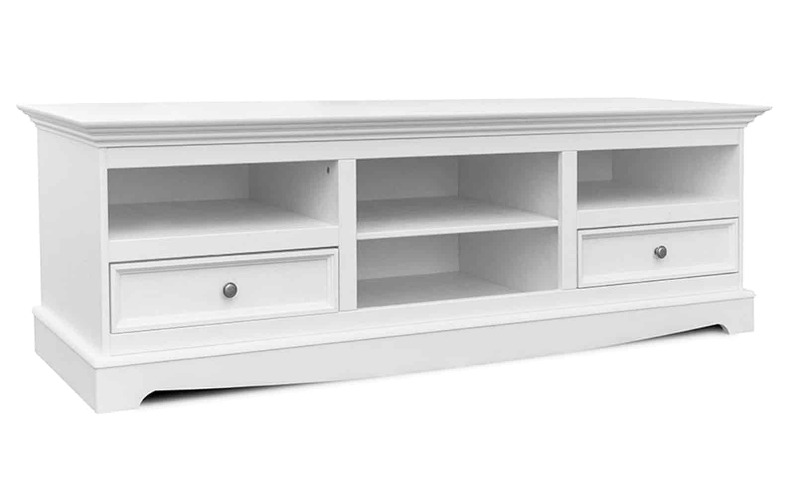 Comodă TV Linea, Lemn Masiv, 167x53x53cm, Alb