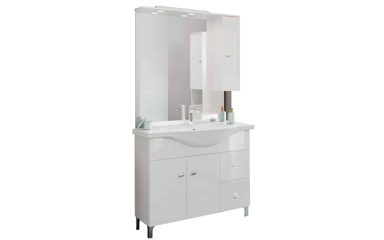 Set Mobilier Baie Luna, 105cm, Model E2 din lemn masiv