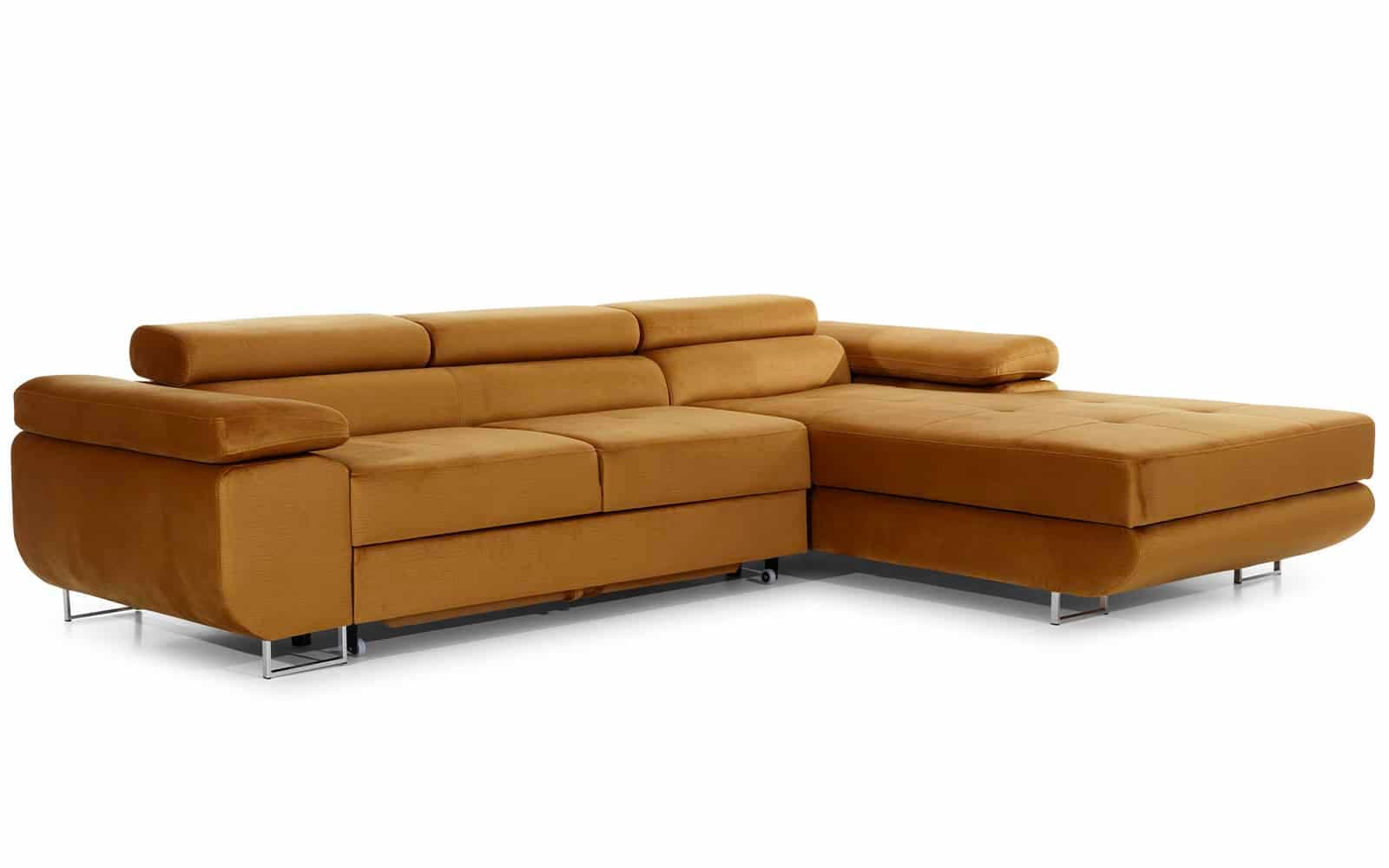 Colțar Extensibil Celis, 280x205cm, Ladă Depozitare, Personalizabil din lemn masiv