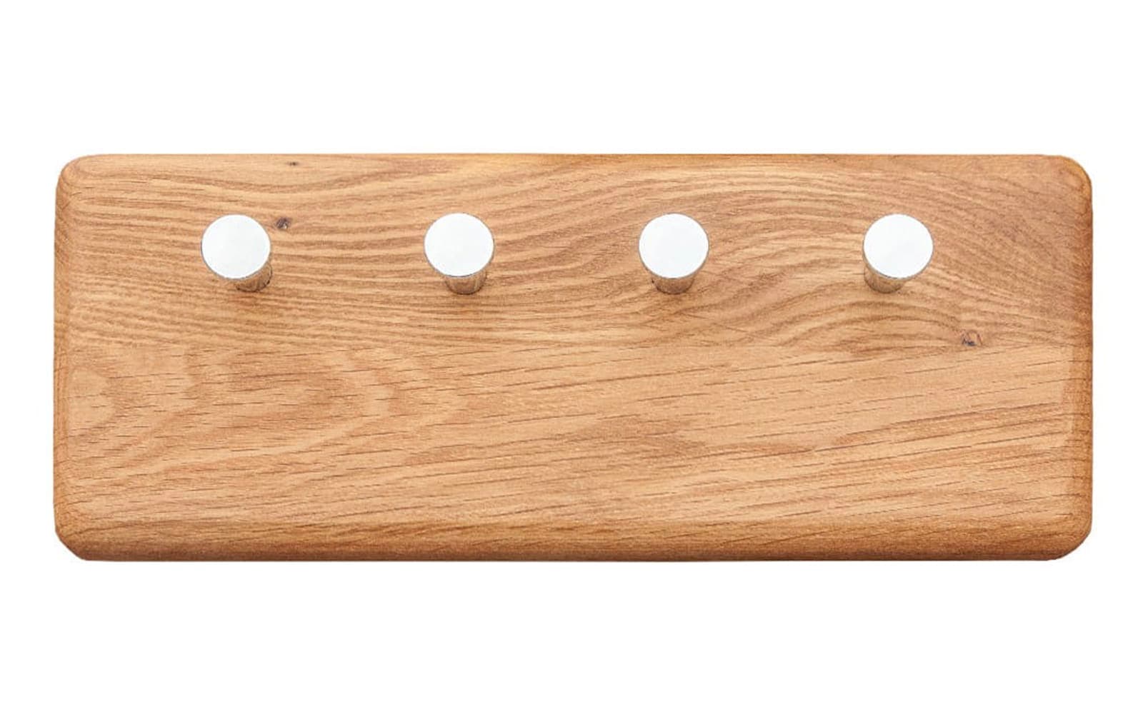 Cuier mic pentru chei , Stejar masiv, 5x10x25 cm, Dotti