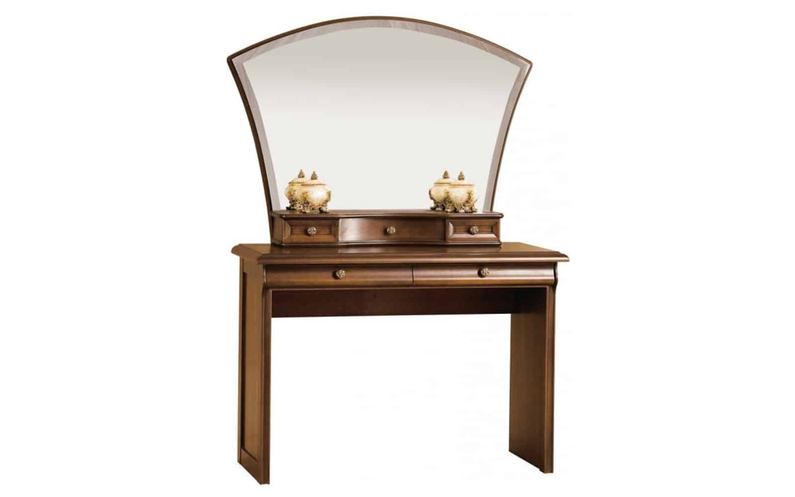 Masă Toaletă Harper, Nuc, 114 x 46,1 x 158 cm din lemn masiv
