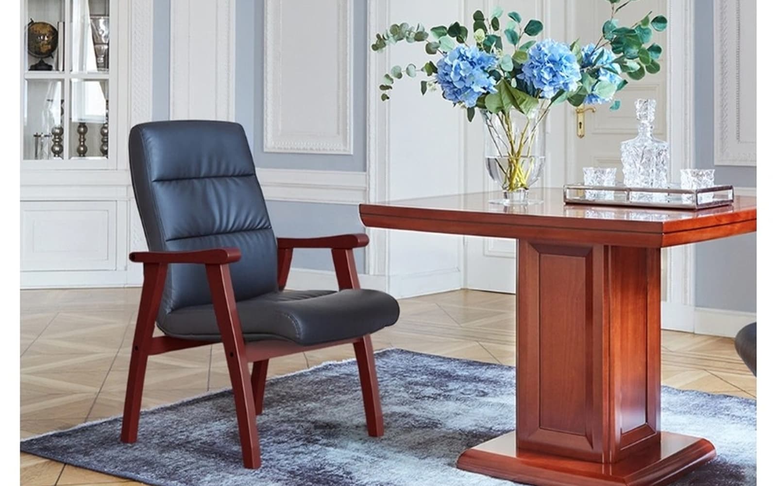 Scaun de conferința Toronto, 62x70x101cm, Personalizabil din lemn masiv