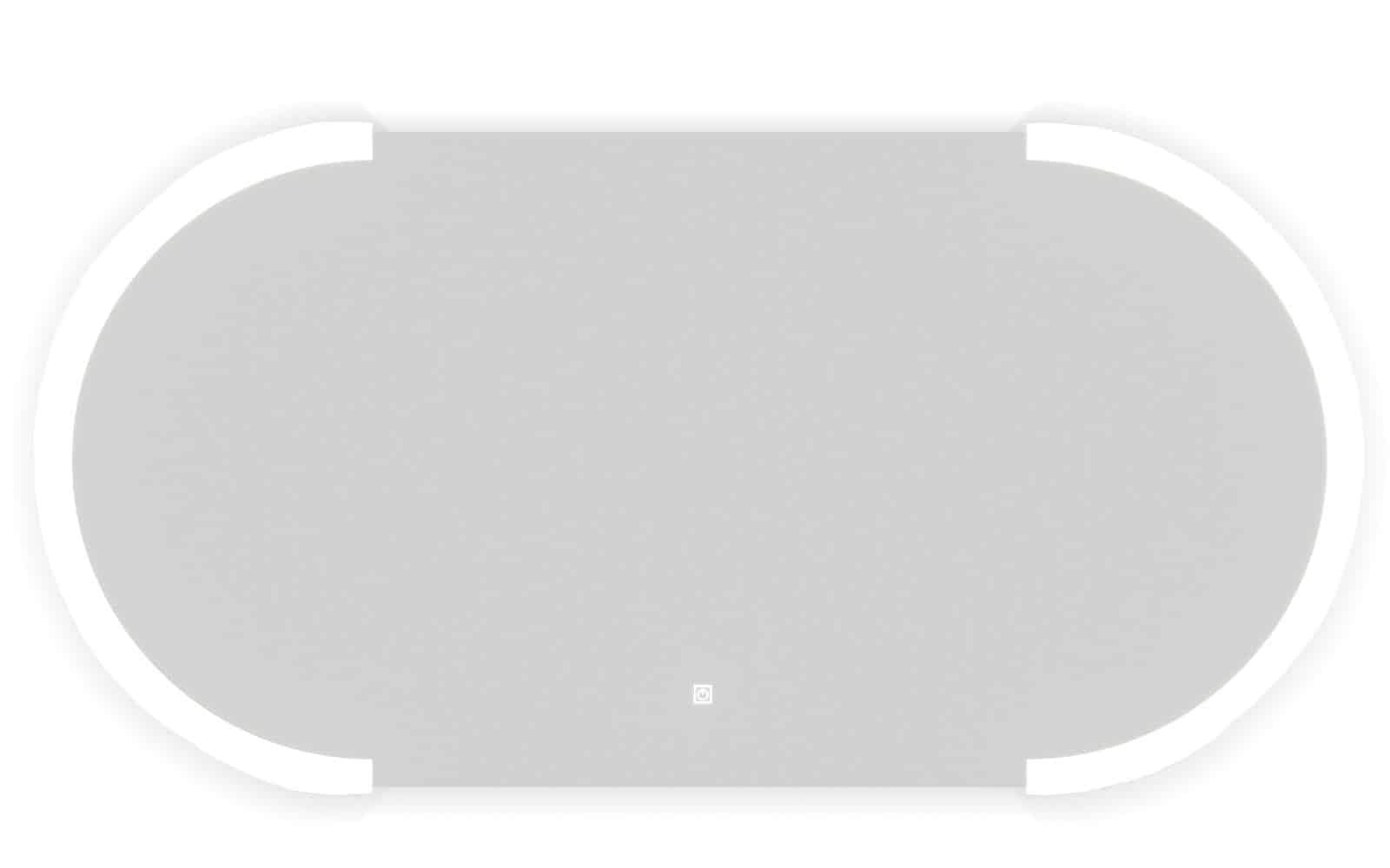 Oglinda cu iluminare LED si acționare touch, 120x60cm din lemn masiv
