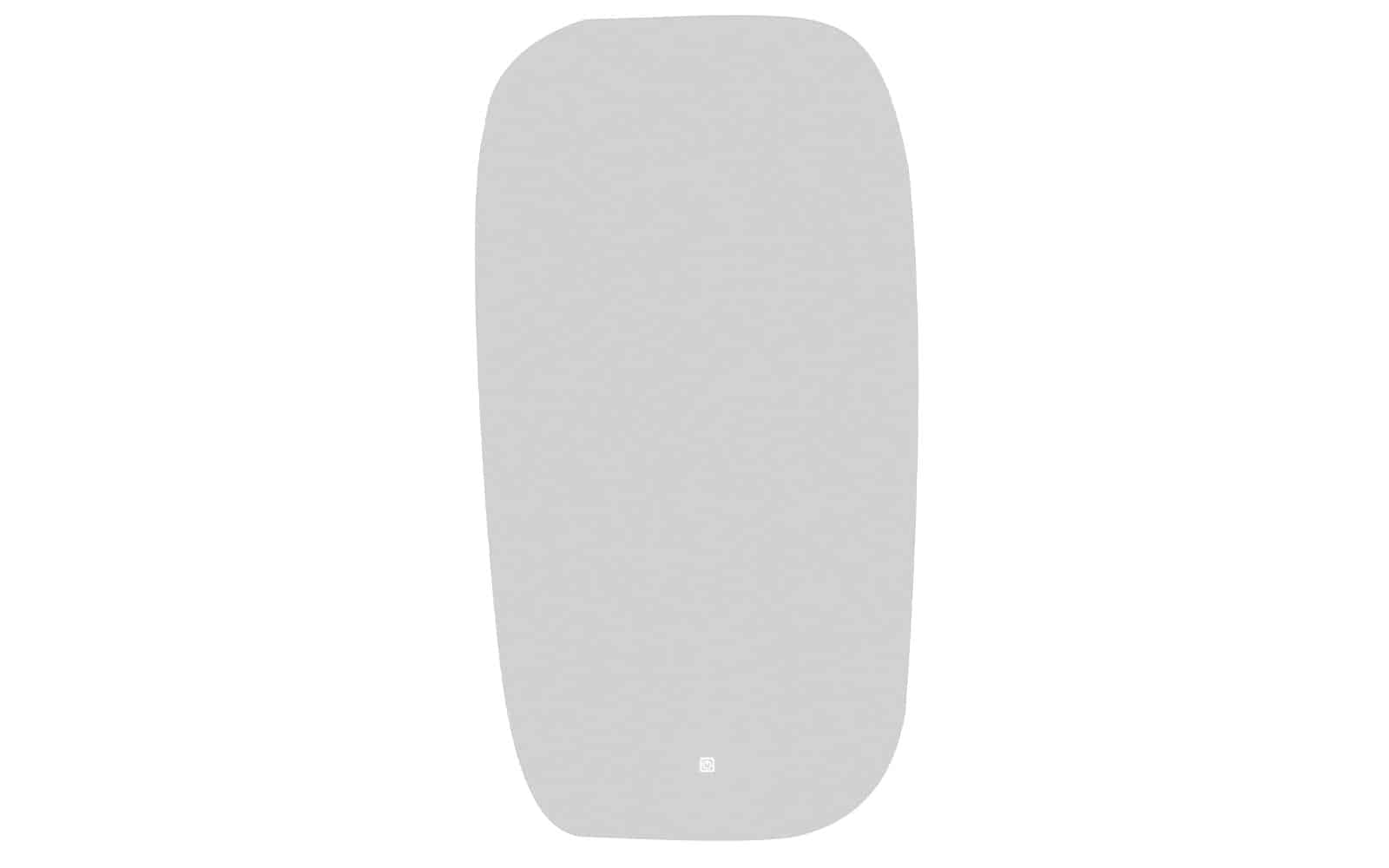 Oglindă cu iluminare LED si acționare touch, 54x100cm din lemn masiv