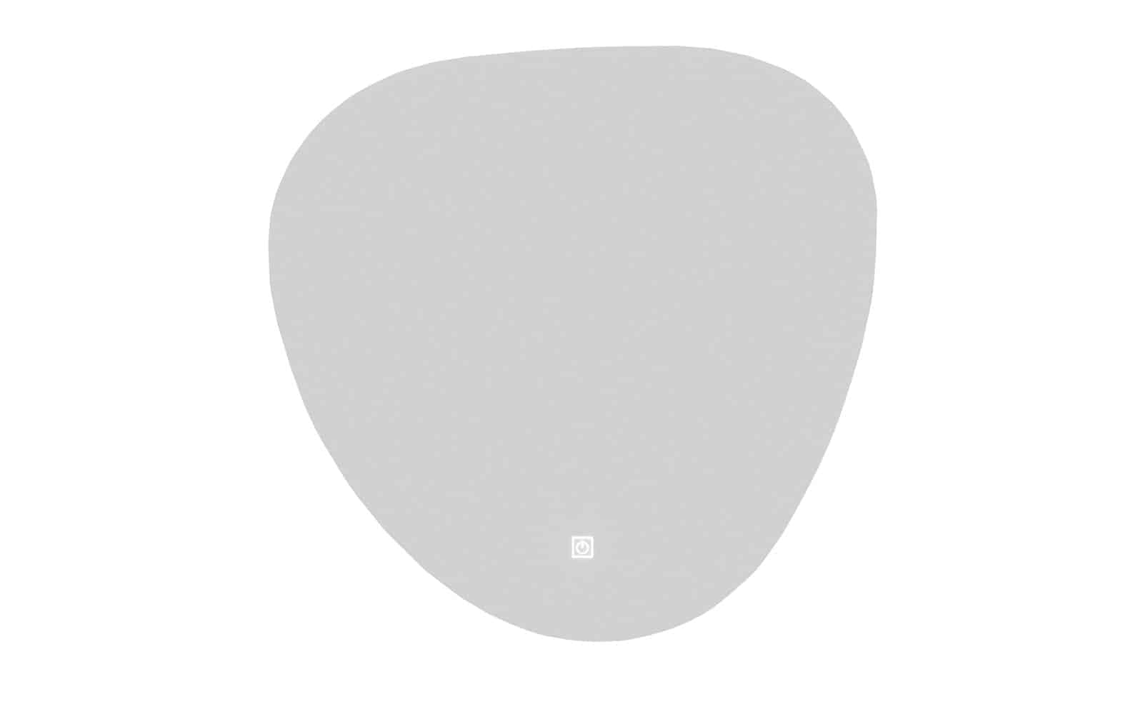 Oglindă cu iluminare LED si acționare touch, 58x58cm din lemn masiv