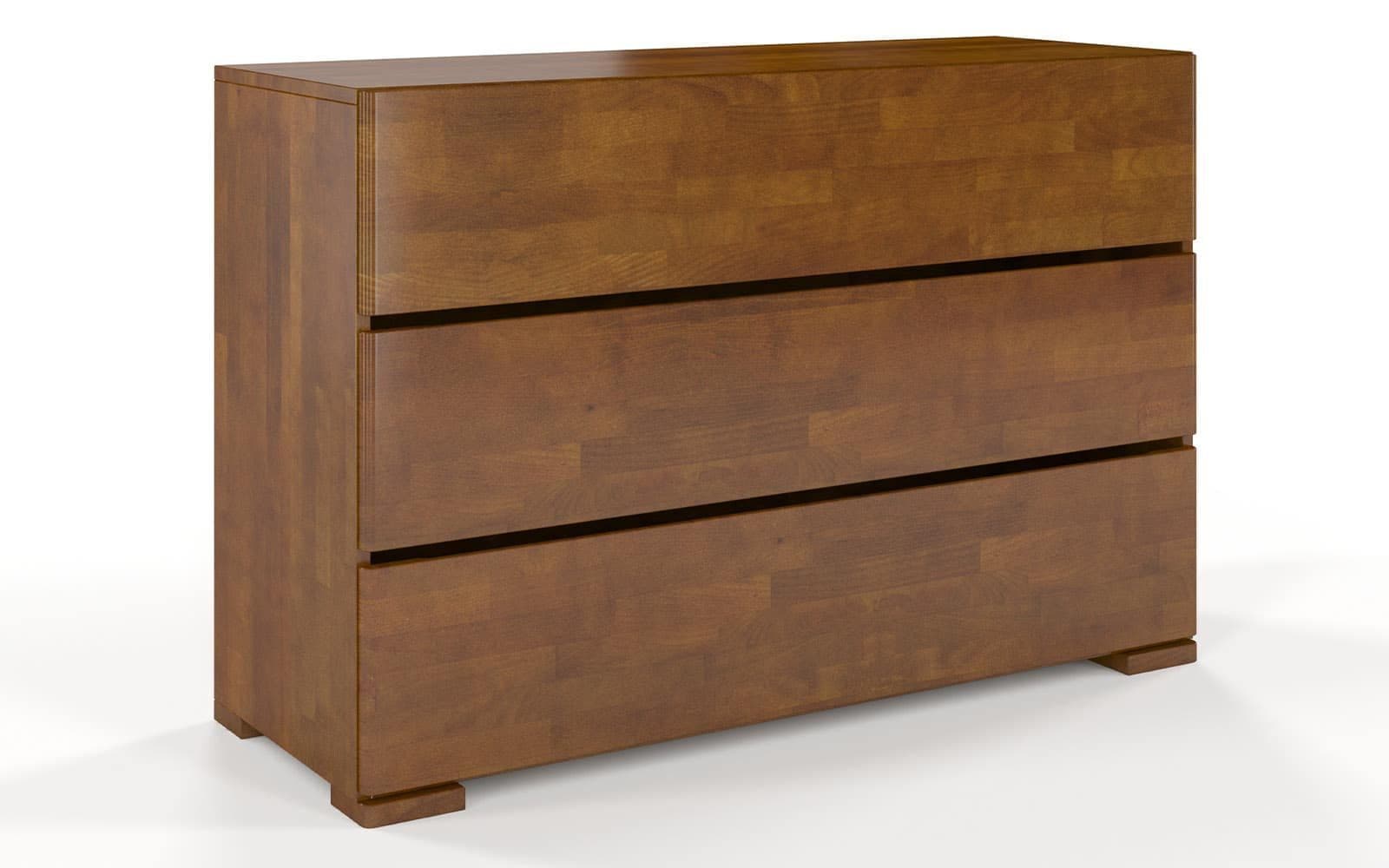 Comodă TerraCraft, Lemn Masiv Fag, 3 sertare, 120x45x81cm