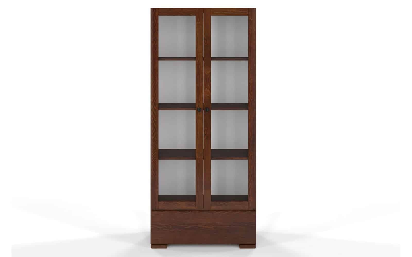 Vitrină TerraCraft, Lemn Masiv Pin, 1 Sertar, 80x38X182cm