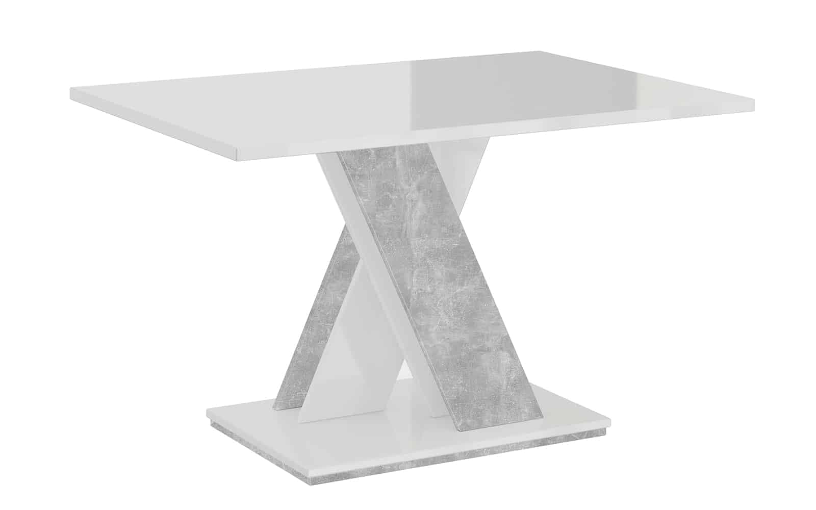 masă dining extensibilă royal stage, 120x60 cm, alb