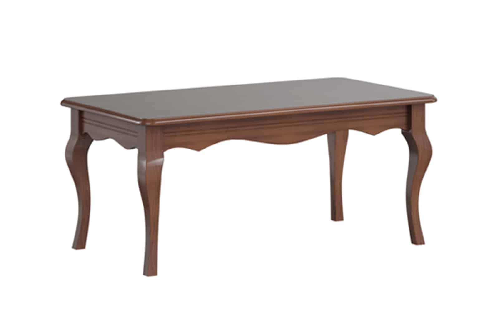 Măsuță de Cafea Alexandros, Nuc, 120 x 65 x 52,5 cm din lemn masiv