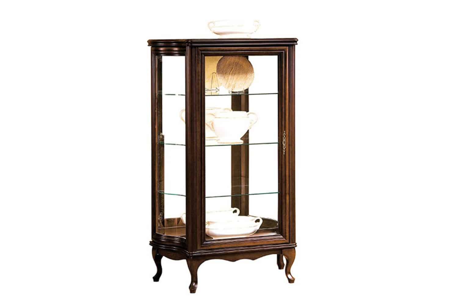 Vitrină Weston VI, 4 Rafturi, 94,5 x 47,5 x 151 cm din lemn masiv