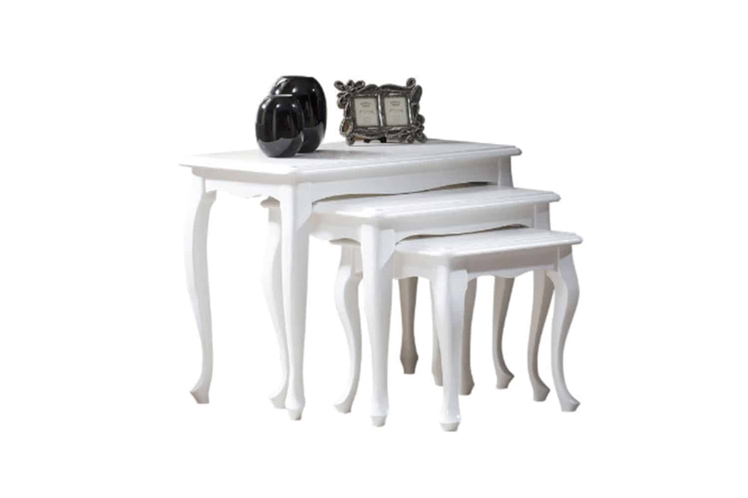 Set 3 Mese Weston, 75/59,5/44 x 44 x 65,5/55,2/46,5 cm din lemn masiv