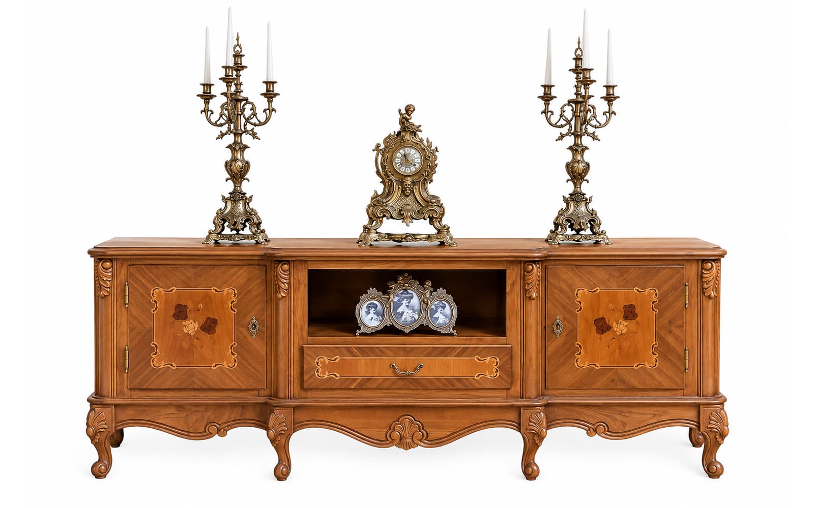 Comoda TV Isadora, Lemn Masiv, 176×47,5×67,3 cm