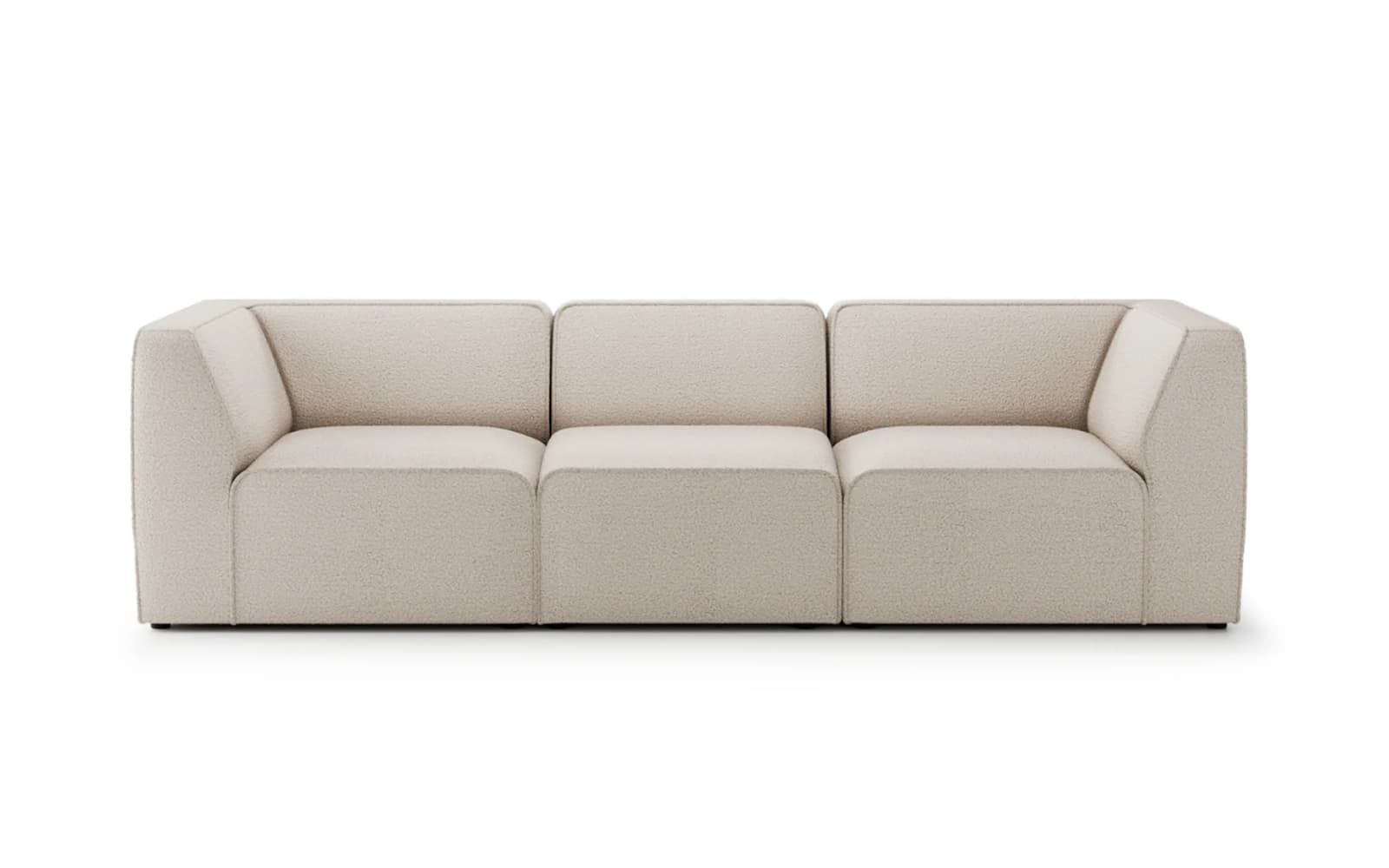 Canapea Hugg, 253 x 90 x 77 cm din lemn masiv